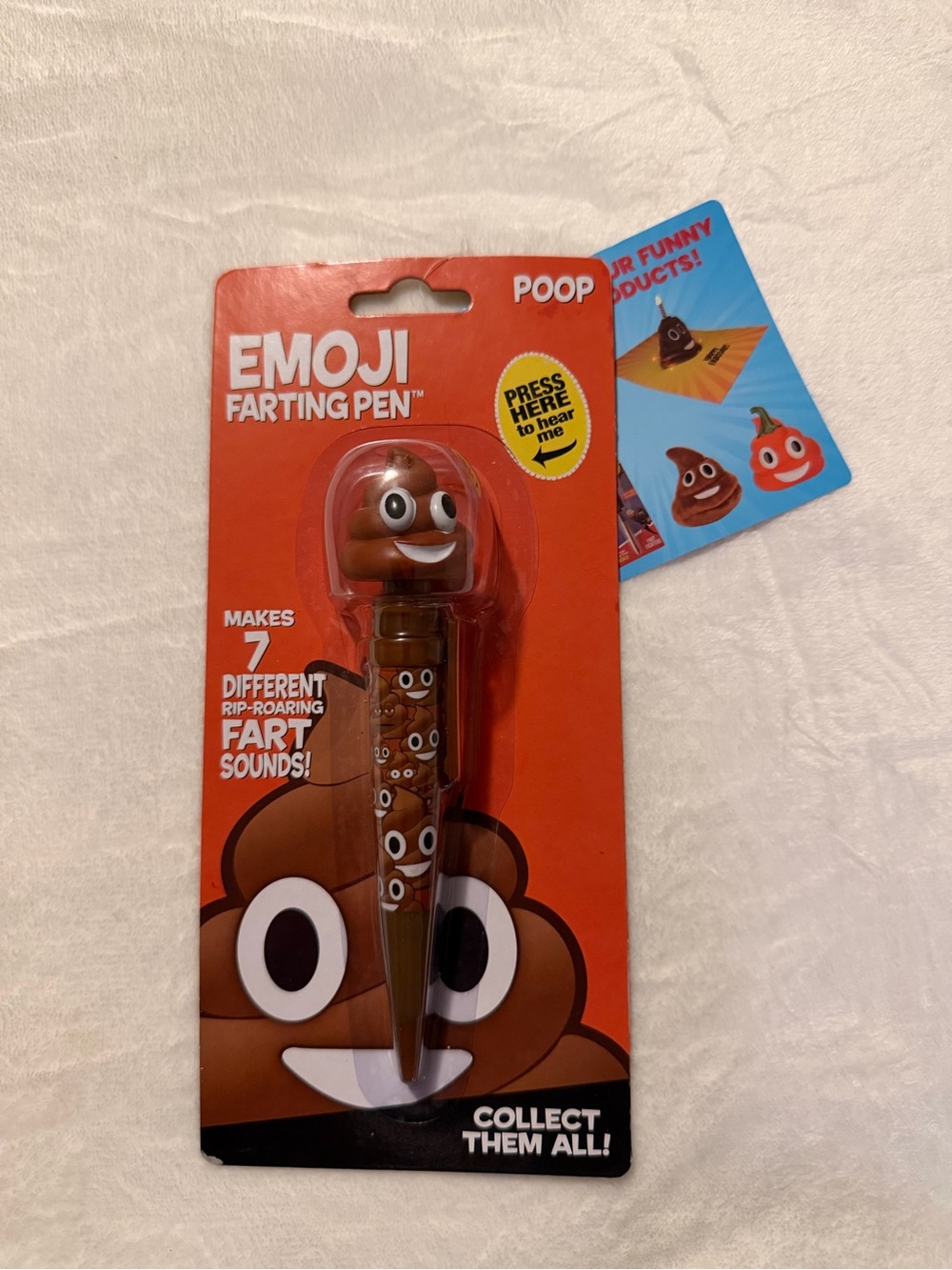 Emoji Poop Farting Pen - Brown Novelty Pen